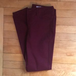 Maroon High Rise Jeggings